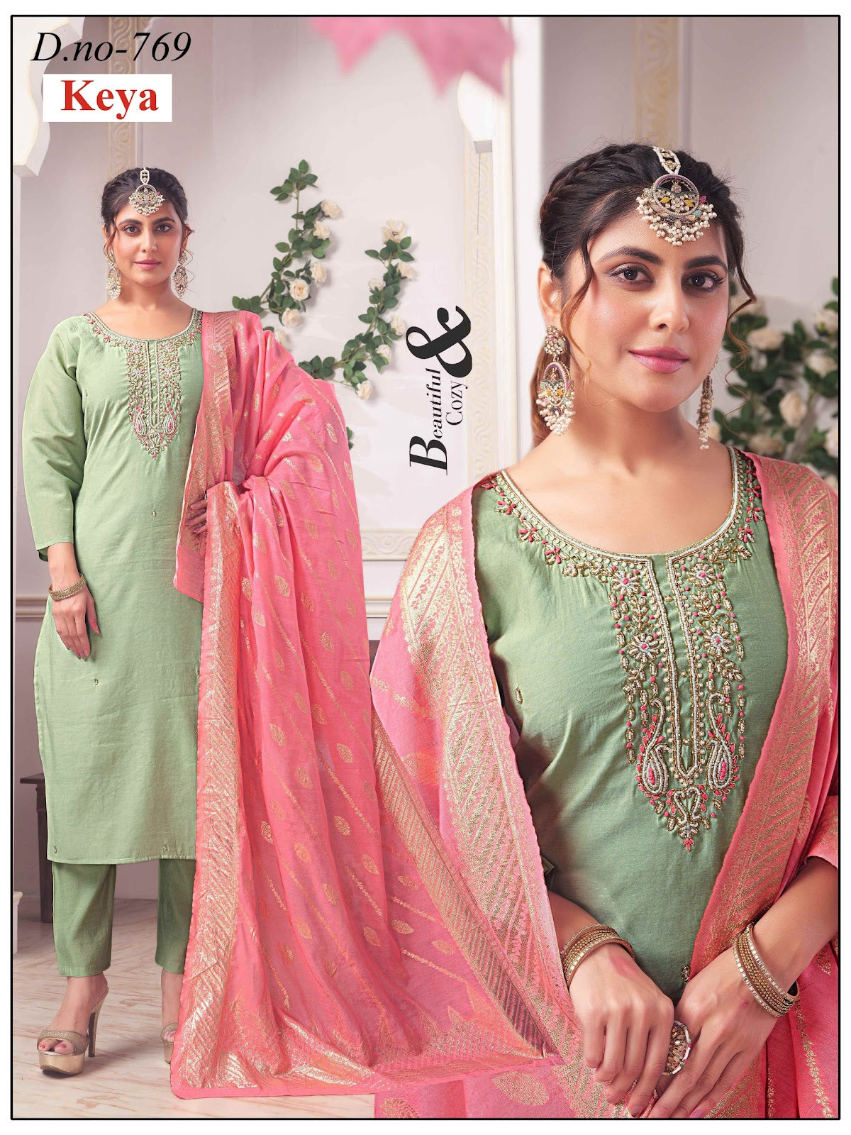 Roman Silk 2908 Keya Readymade Pant Style Suits Supplier Gujarat