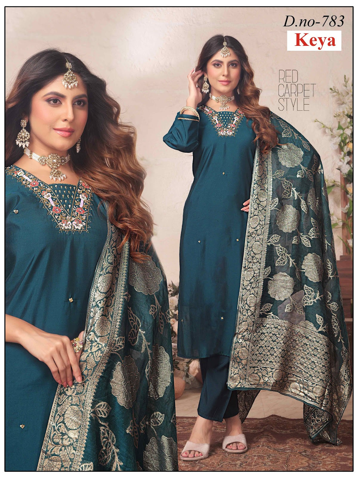 Roman Silk 2908 Keya Readymade Pant Style Suits Supplier Gujarat