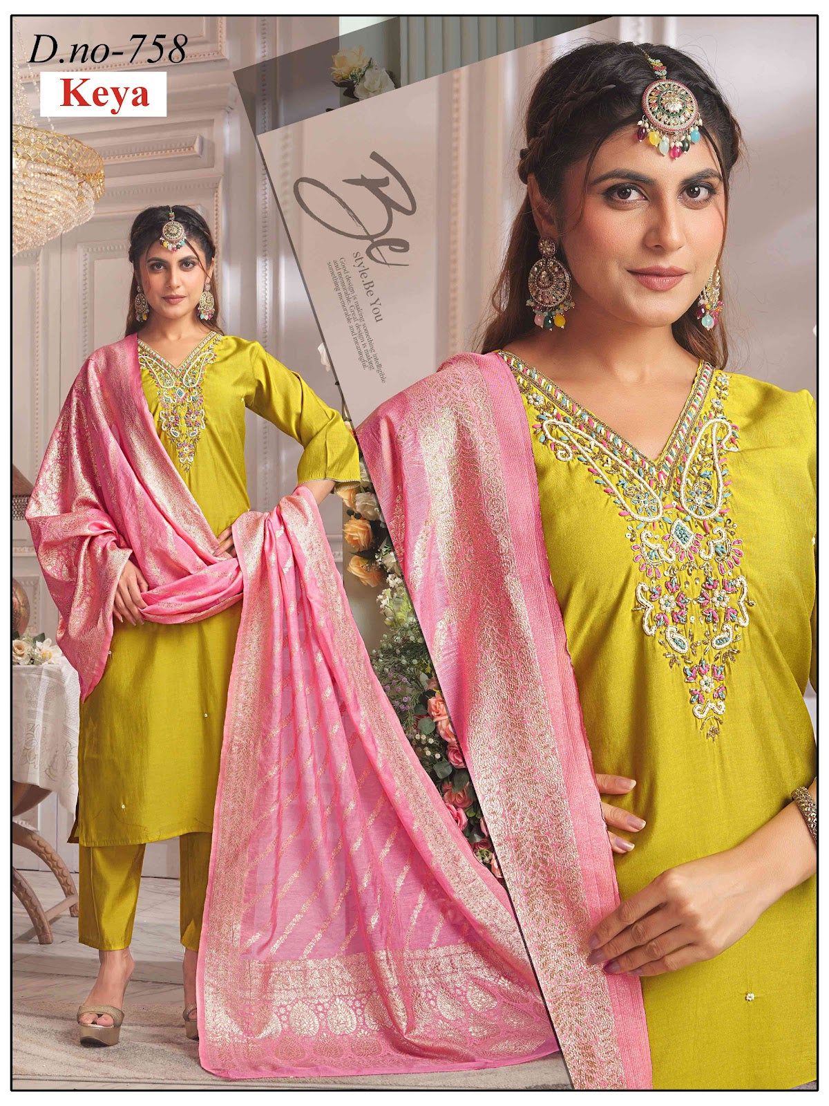 Roman Silk 2908 Keya Readymade Pant Style Suits Supplier Gujarat