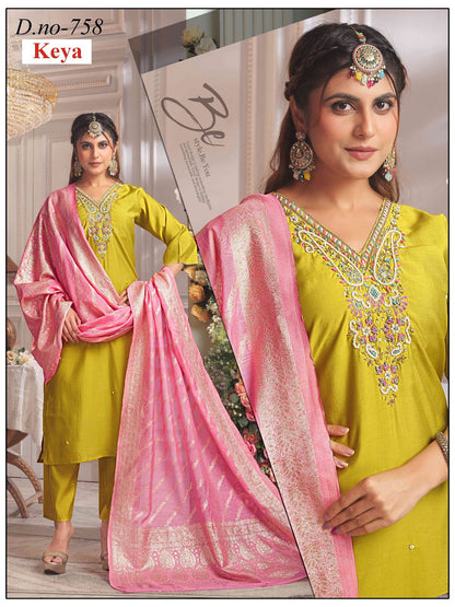 Roman Silk 2908 Keya Readymade Pant Style Suits Supplier Gujarat