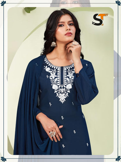 Roman Silk Salas Readymade Pant Style Suits Supplier