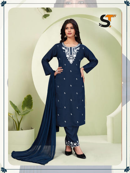 Roman Silk Salas Readymade Pant Style Suits Supplier