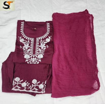 Roman Silk Salas Readymade Pant Style Suits Supplier