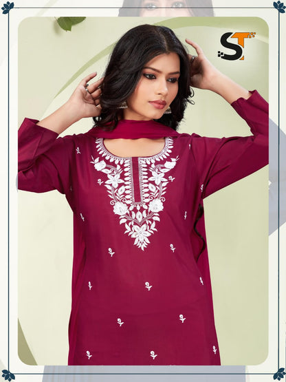 Roman Silk Salas Readymade Pant Style Suits Supplier