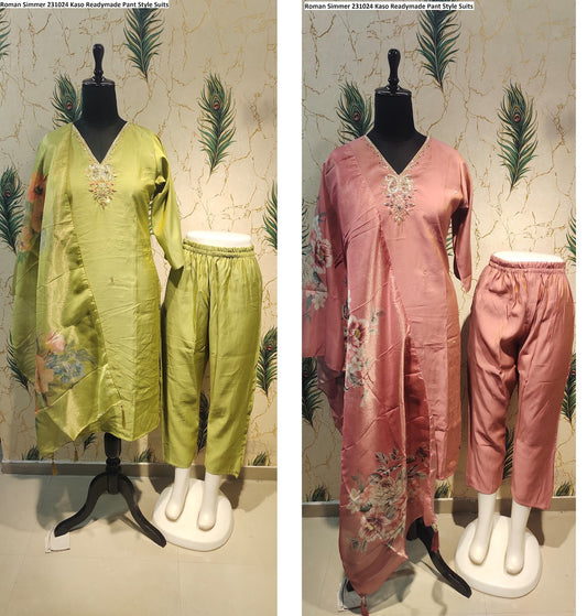 Roman Simmer 231024 Kaso Readymade Pant Style Suits Wholesale Price