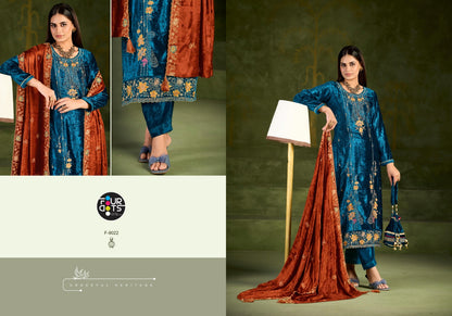 Roman Vol 2 Four Dots Pure Makhamal Velvet Suits Exporter Gujarat
