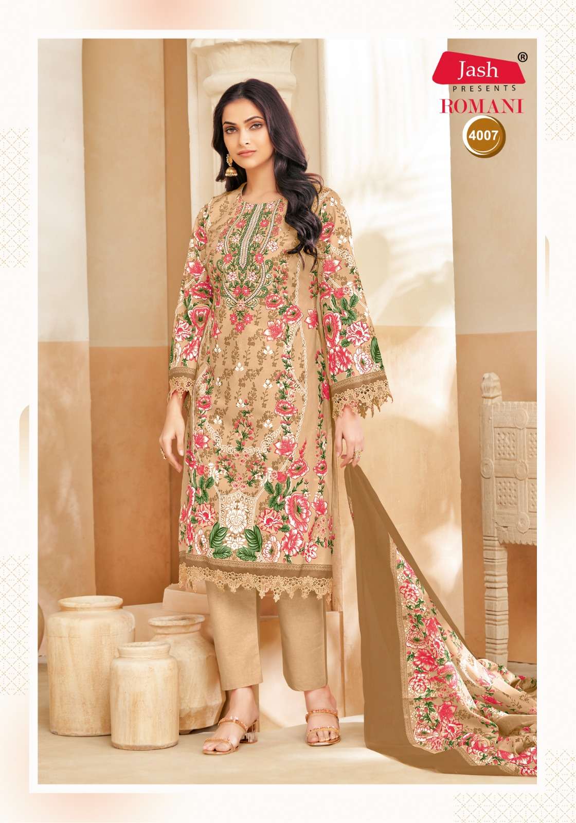 Romani Vol 4 Jash Karachi Salwar Suits Exporter India