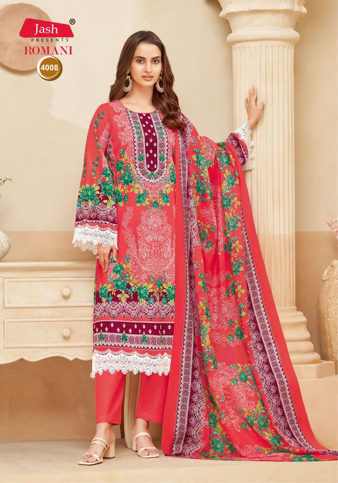 Romani Vol 4 Jash Karachi Salwar Suits Exporter India