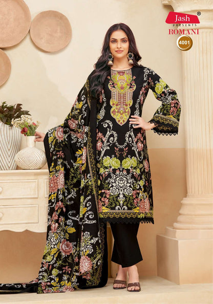 Romani Vol 4 Jash Karachi Salwar Suits Exporter India