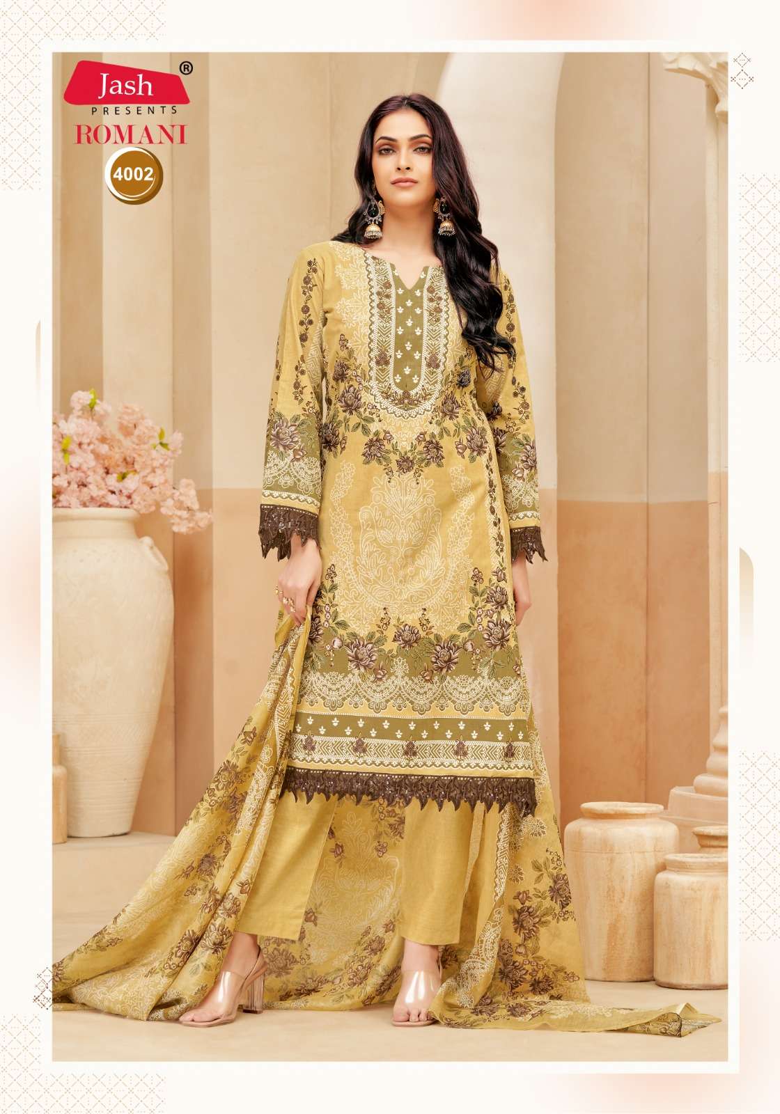 Romani Vol 4 Jash Karachi Salwar Suits Exporter India