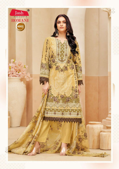 Romani Vol 4 Jash Karachi Salwar Suits Exporter India