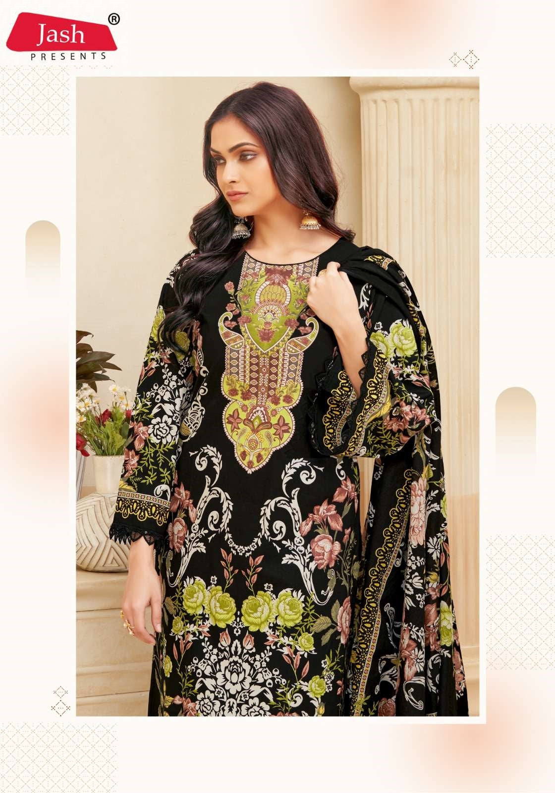 Romani Vol 4 Jash Karachi Salwar Suits Exporter India