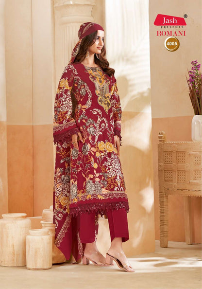 Romani Vol 4 Jash Karachi Salwar Suits Exporter India