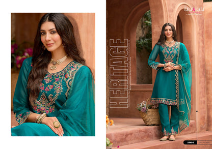 Romania Lily Lali Silk Readymade Pant Style Suits Wholesale