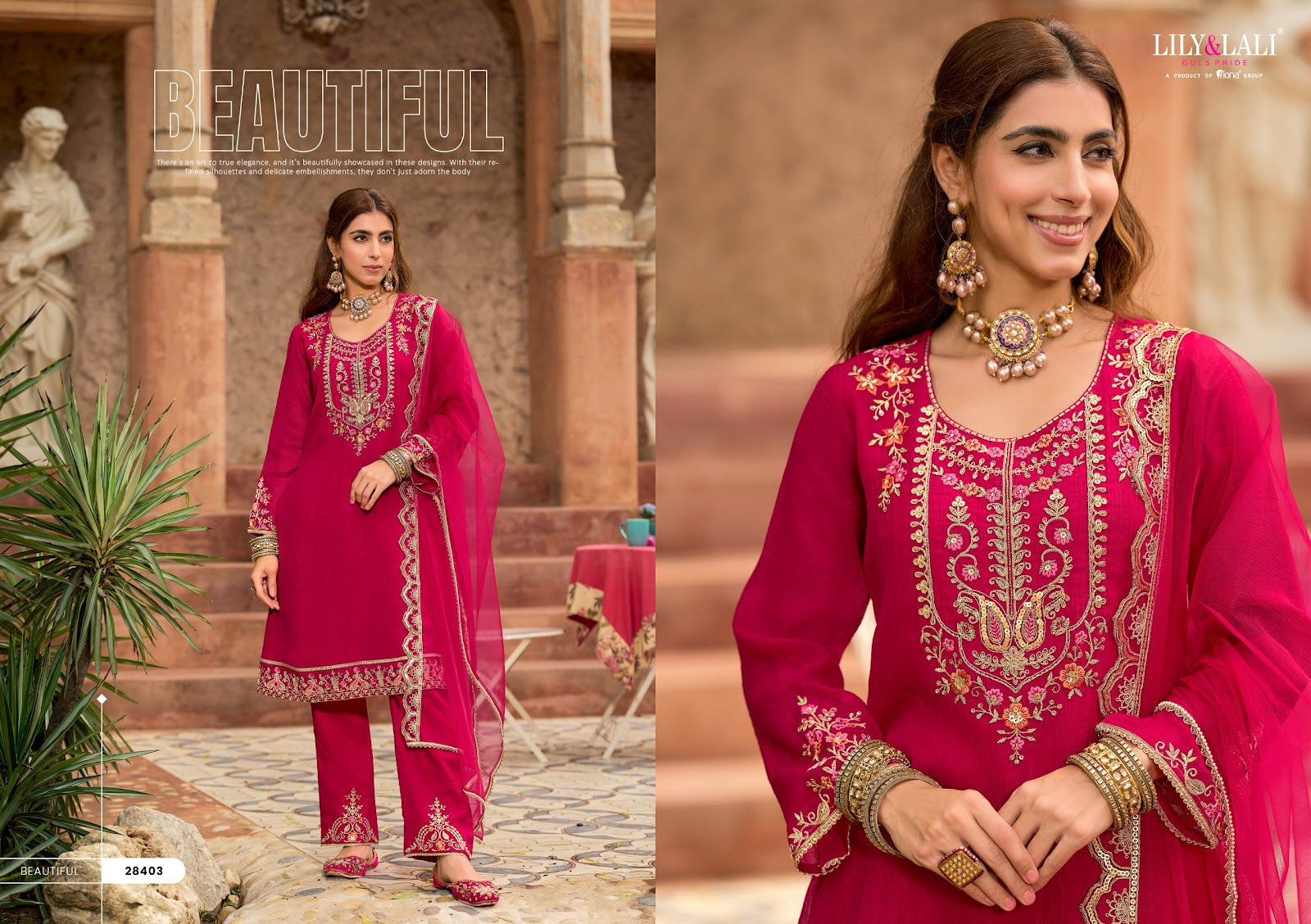 Romania Lily Lali Silk Readymade Pant Style Suits Wholesale