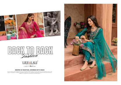Romania Lily Lali Silk Readymade Pant Style Suits Wholesale
