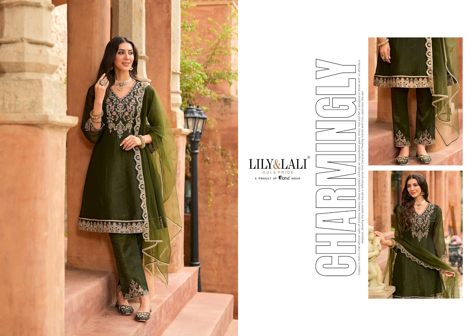 Romania Lily Lali Silk Readymade Pant Style Suits Wholesale