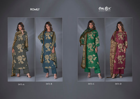 Romily Omtex Silk Pant Style Suits Manufacturer