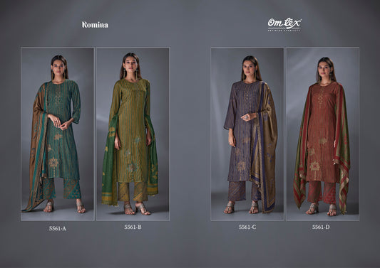 Romina Omtex Silk Pant Style Suits Supplier