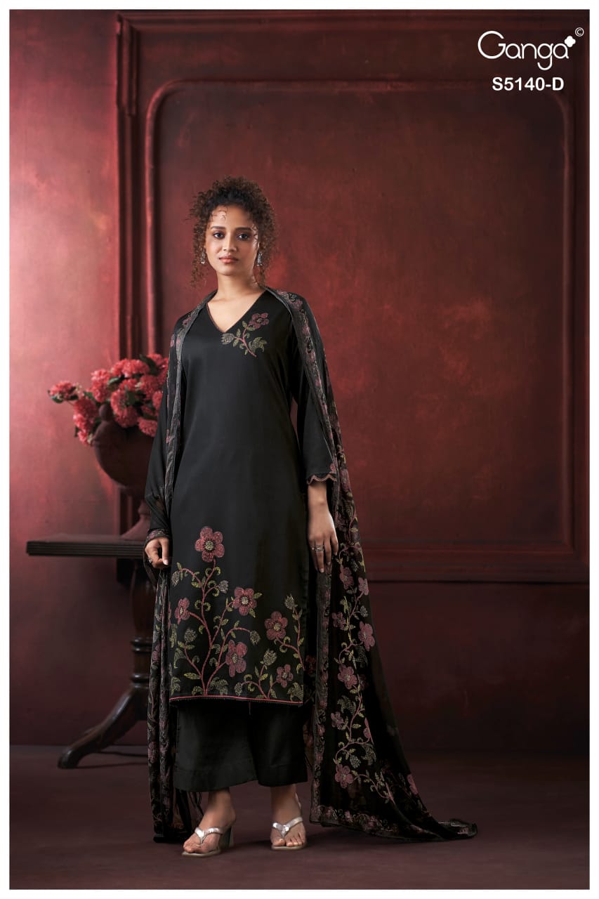 Romina S5140 Ganga Cotton Satin Pant Style Suits Manufacturer