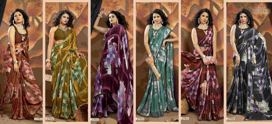 Romy Vallabhi Prints Georgette Sarees Exporter India