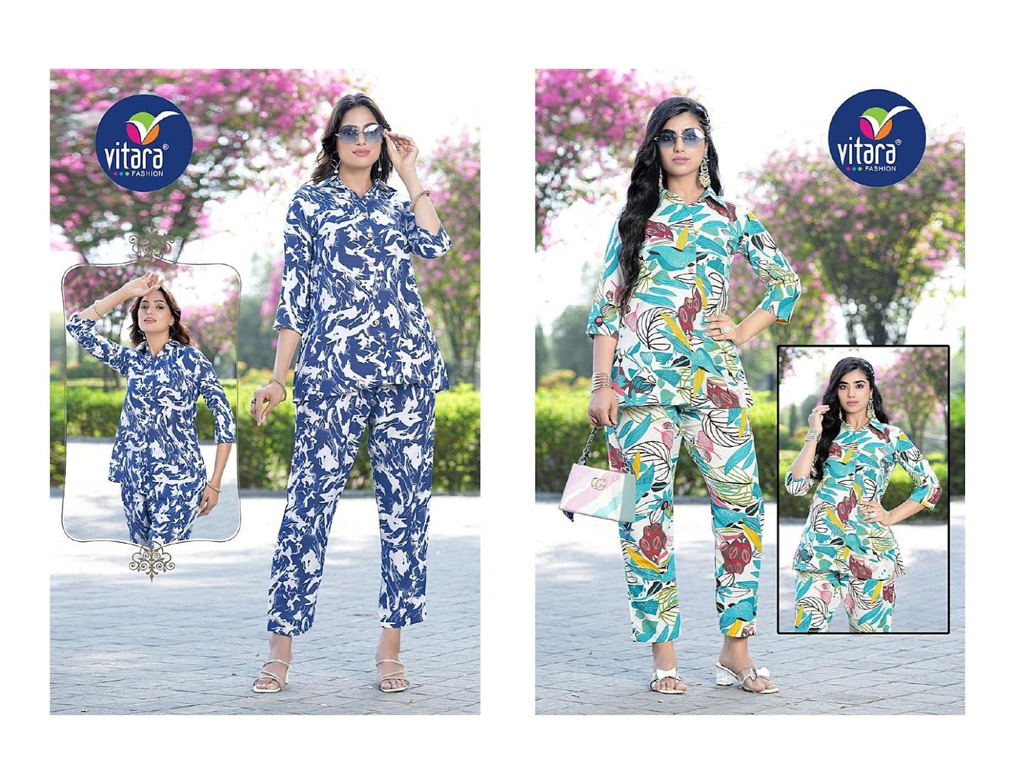 Ronak Vitara Poly Reyon Co Ord Set Manufacturer Ahmedabad