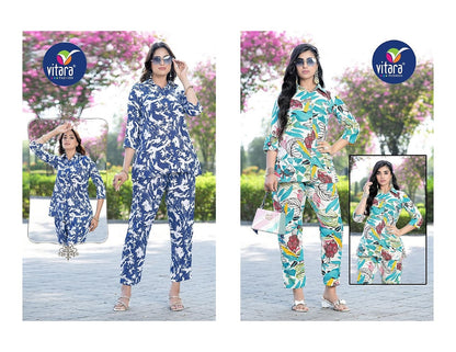 Ronak Vitara Poly Reyon Co Ord Set Manufacturer Ahmedabad