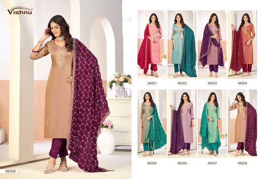 Roobal Vishnu Impex Silk Pant Style Suits Wholesaler India