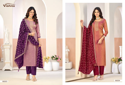 Roobal Vishnu Impex Silk Pant Style Suits Wholesaler India