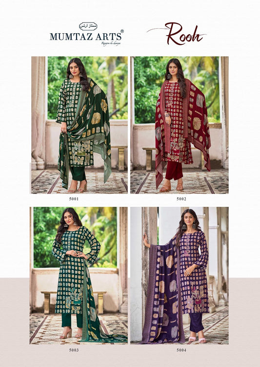 Rooh Mumtaz Arts Viscose Pashmina Suits Manufacturer