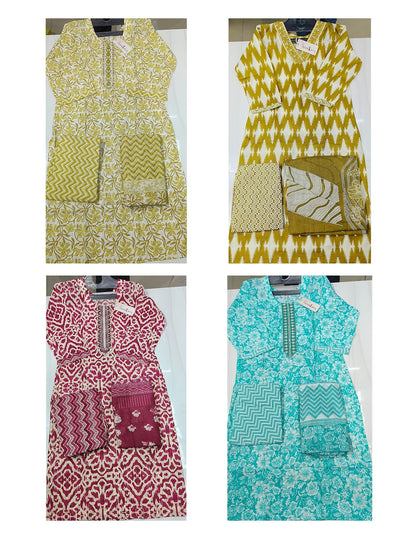 Rooh Series Dveeja Fashion Readymade Cotton Pant Suits Exporter Ahmedabad