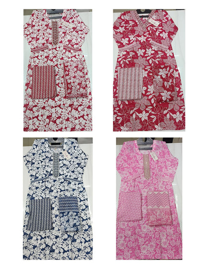 Rooh Series Dveeja Fashion Readymade Cotton Pant Suits Exporter Ahmedabad