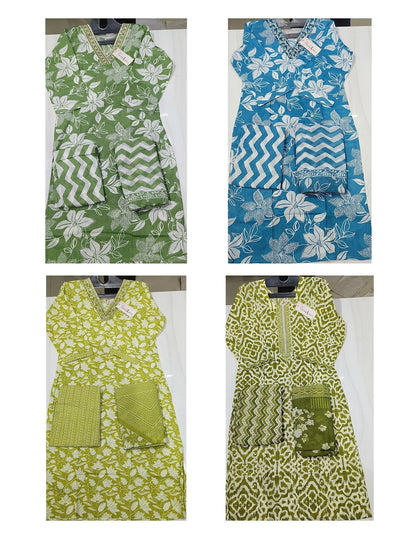 Rooh Series Dveeja Fashion Readymade Cotton Pant Suits Exporter Ahmedabad