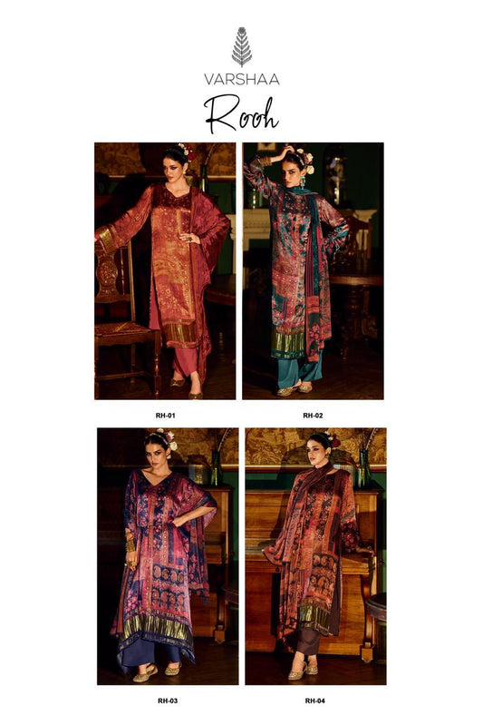 Rooh Varshaa Viscose Pashmina Suits Supplier India