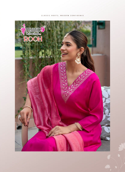 Rooh Vol 1 Mystic 9 Roman Readymade Anarkali Suits Exporter Gujarat