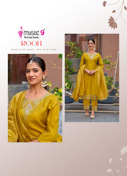 Rooh Vol 1 Mystic 9 Roman Readymade Anarkali Suits Exporter Gujarat