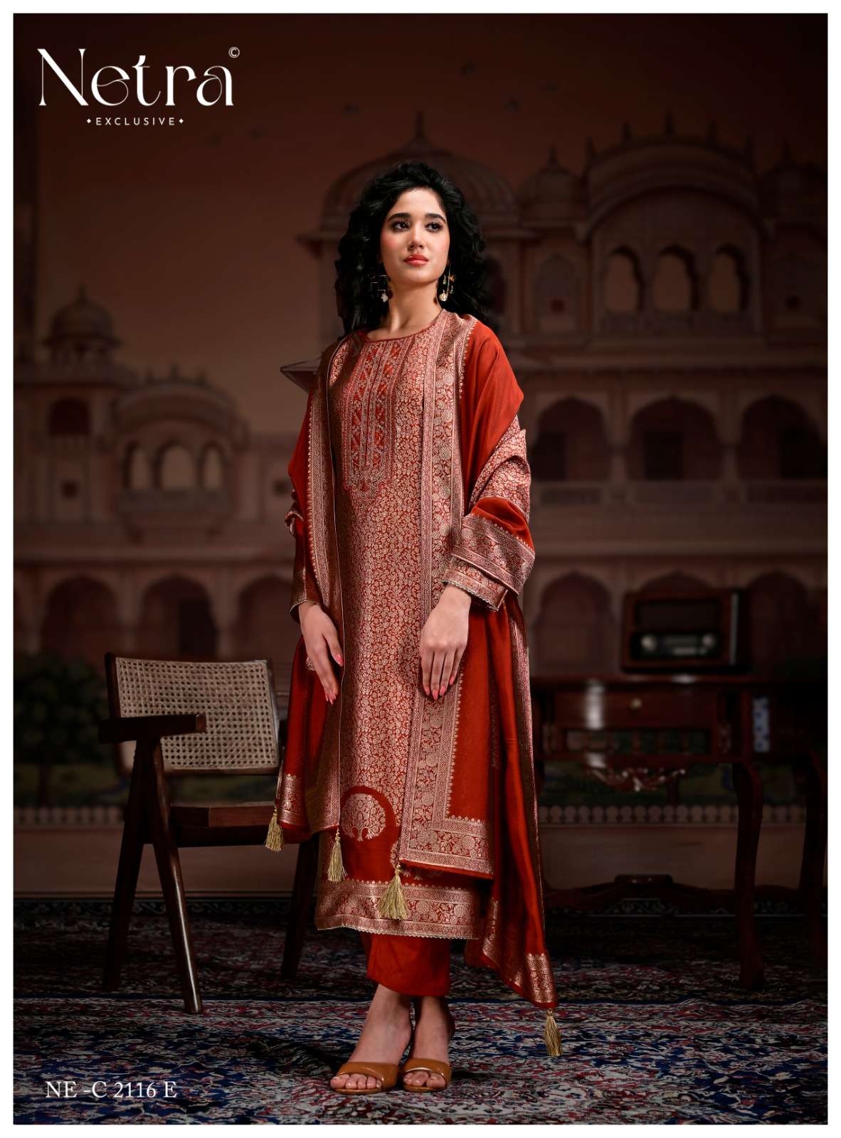 Rooh Vol 2 Netra Woven Silk Pant Style Suits Manufacturer Gujarat