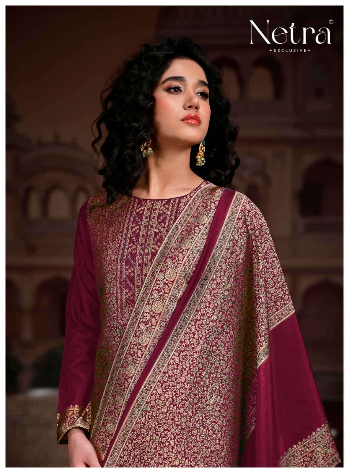 Rooh Vol 2 Netra Woven Silk Pant Style Suits Manufacturer Gujarat