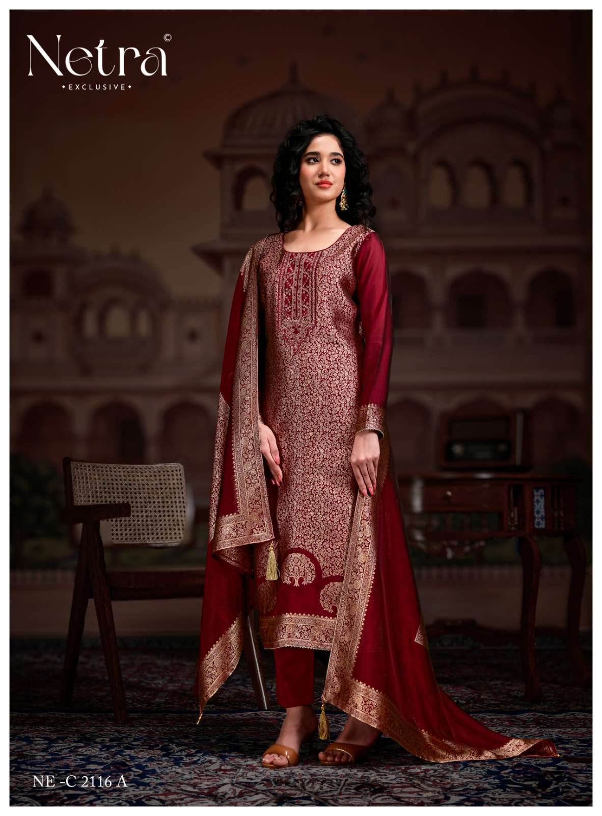 Rooh Vol 2 Netra Woven Silk Pant Style Suits Manufacturer Gujarat