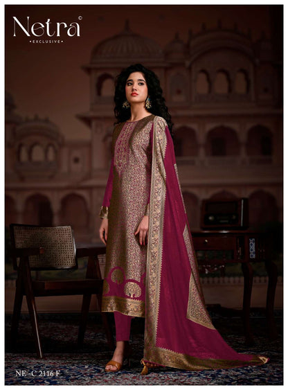 Rooh Vol 2 Netra Woven Silk Pant Style Suits Manufacturer Gujarat