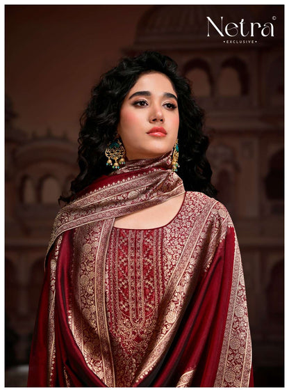 Rooh Vol 2 Netra Woven Silk Pant Style Suits Manufacturer Gujarat