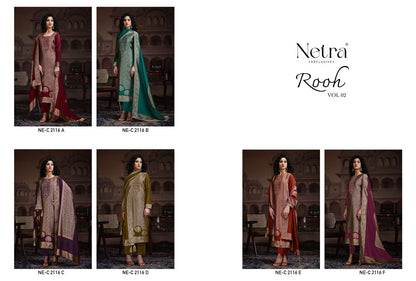 Rooh Vol 2 Netra Woven Silk Pant Style Suits Manufacturer Gujarat