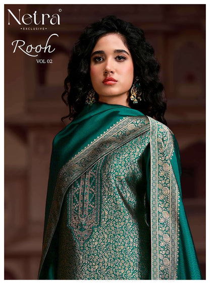 Rooh Vol 2 Netra Woven Silk Pant Style Suits Manufacturer Gujarat
