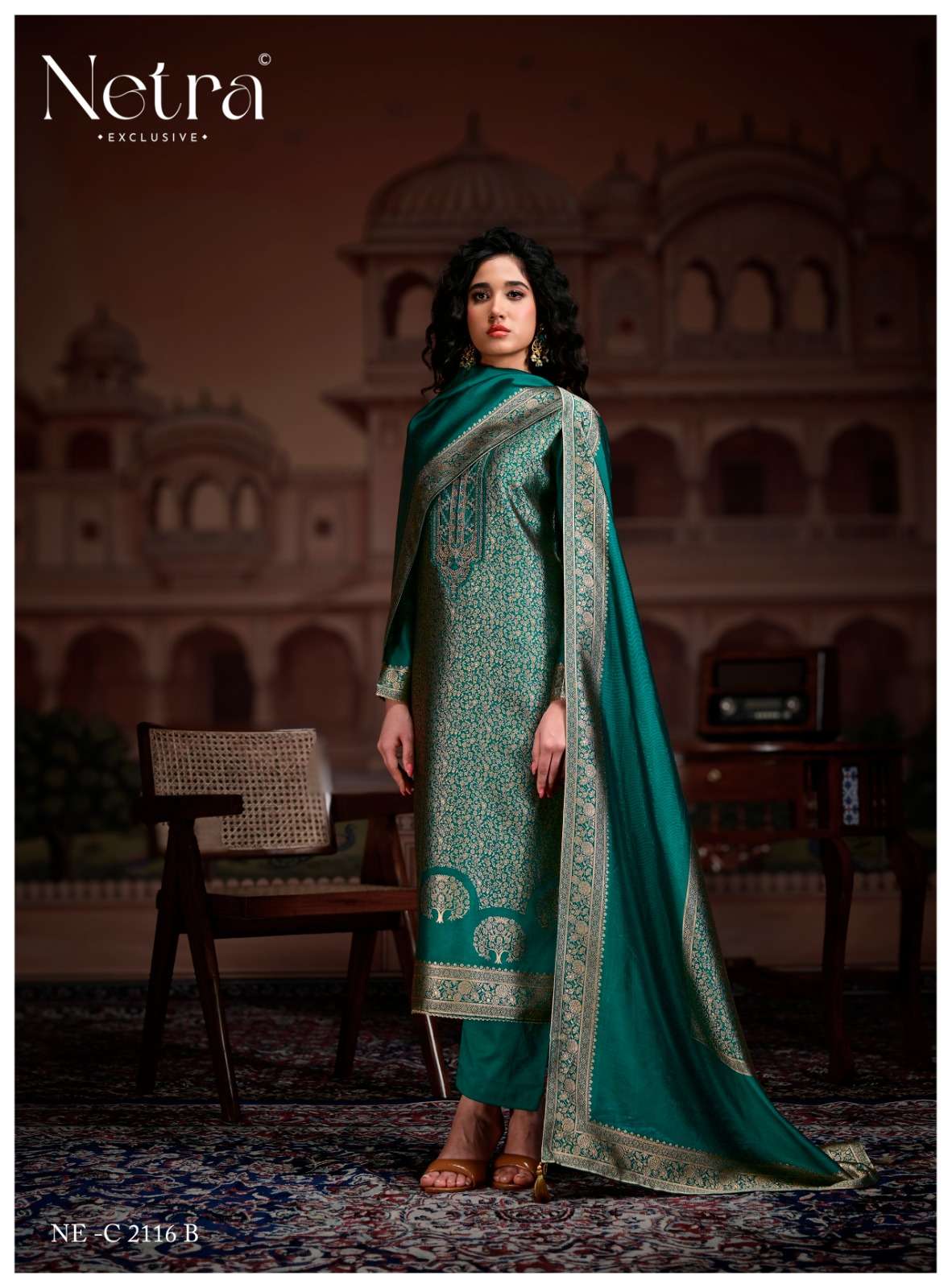 Rooh Vol 2 Netra Woven Silk Pant Style Suits Manufacturer Gujarat