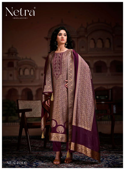 Rooh Vol 2 Netra Woven Silk Pant Style Suits Manufacturer Gujarat