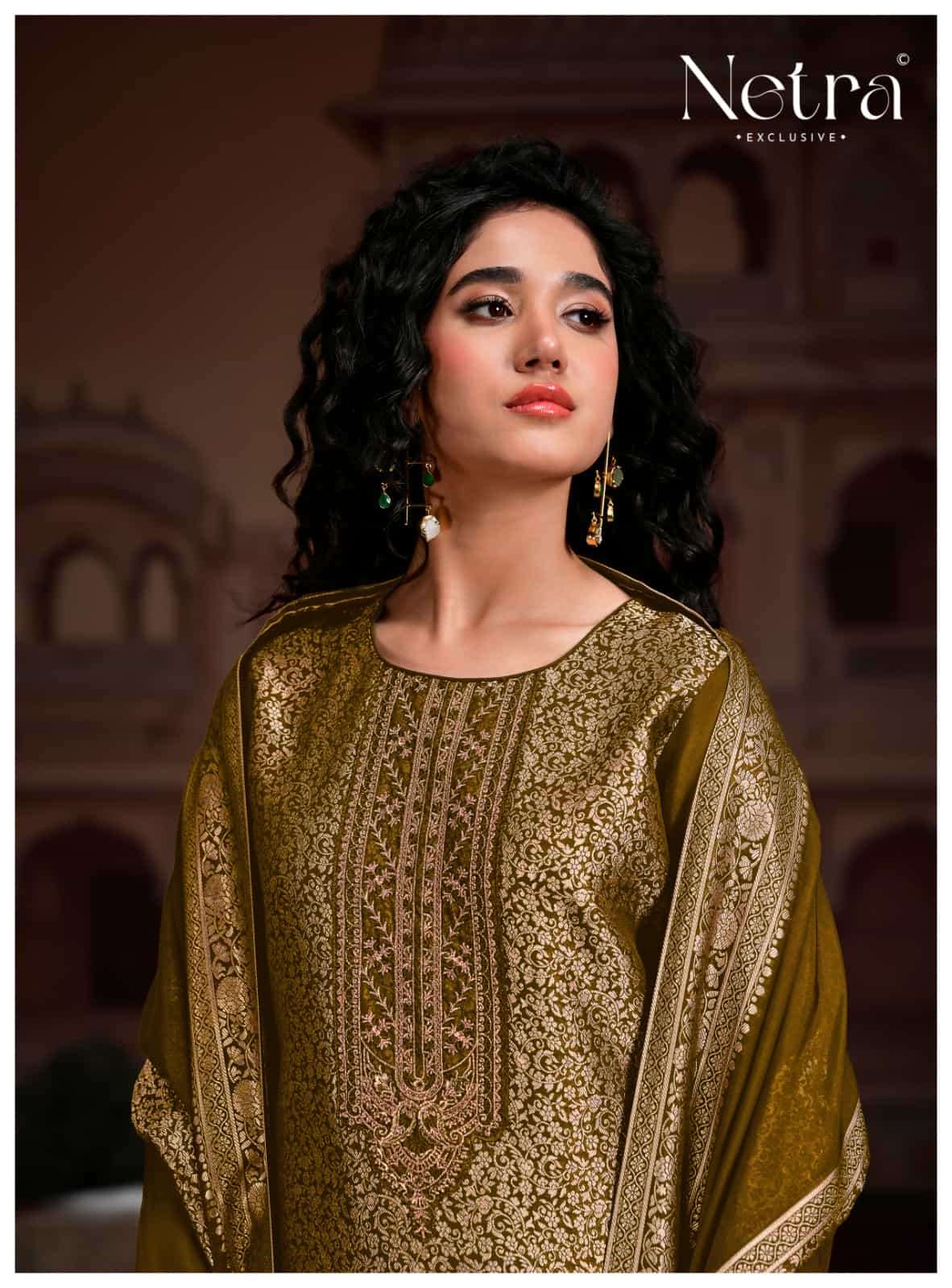 Rooh Vol 2 Netra Woven Silk Pant Style Suits Manufacturer Gujarat