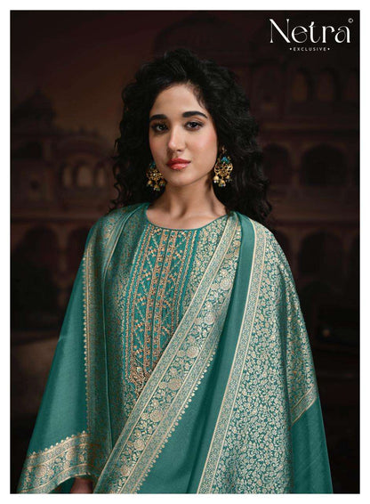 Rooh Vol 3 Netra Woven Silk Pant Style Suits Exporter Ahmedabad