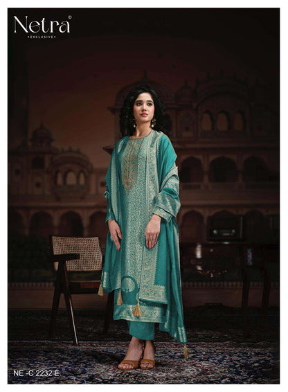 Rooh Vol 3 Netra Woven Silk Pant Style Suits Exporter Ahmedabad