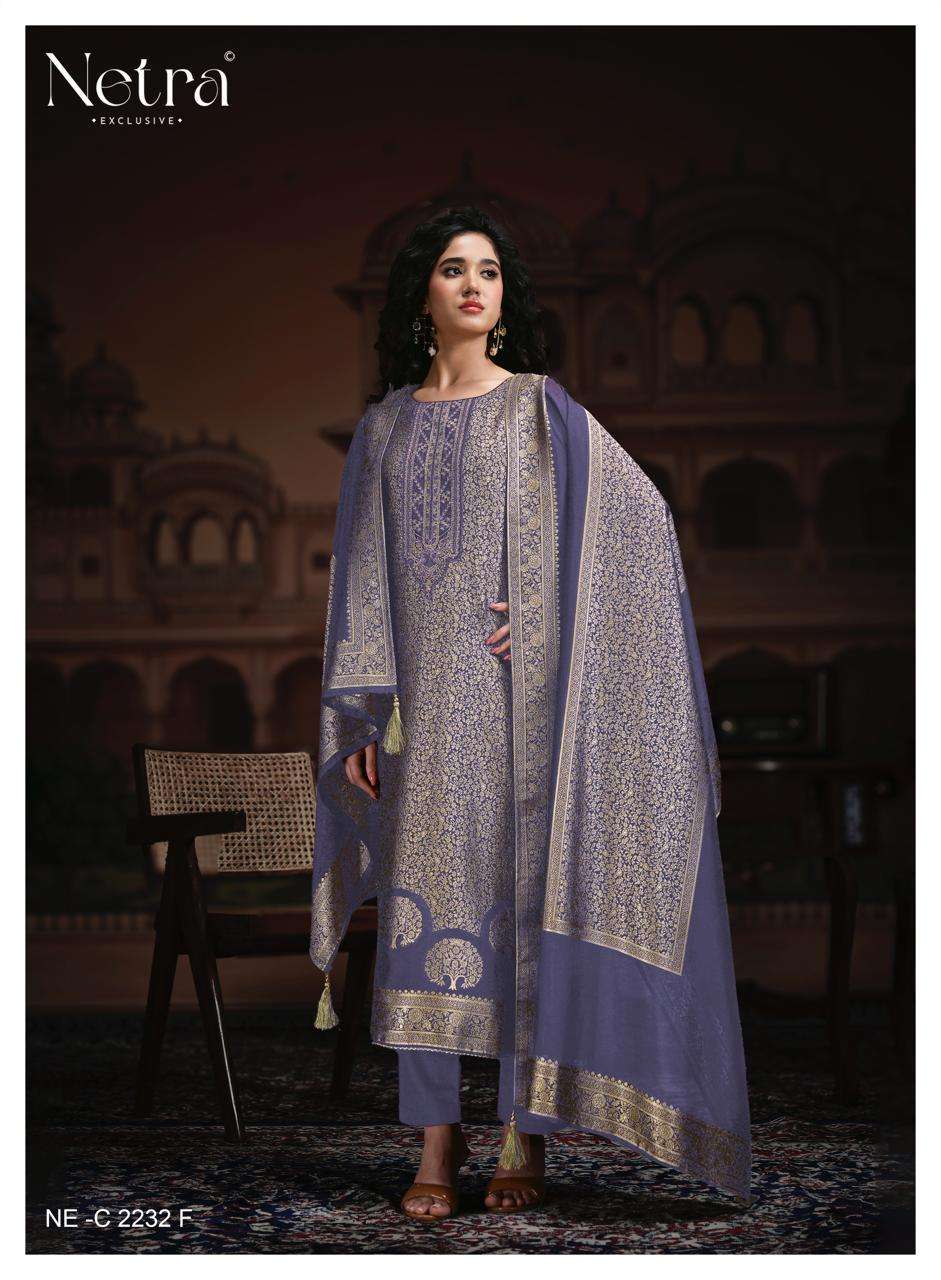 Rooh Vol 3 Netra Woven Silk Pant Style Suits Exporter Ahmedabad