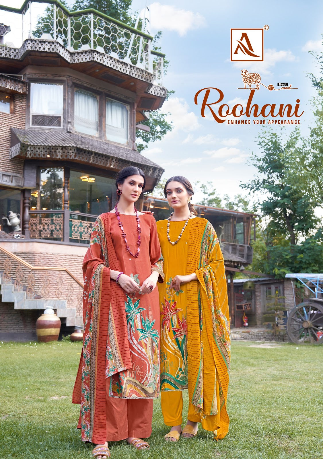 Roohani Alok Viscose Pashmina Suits Manufacturer Gujarat